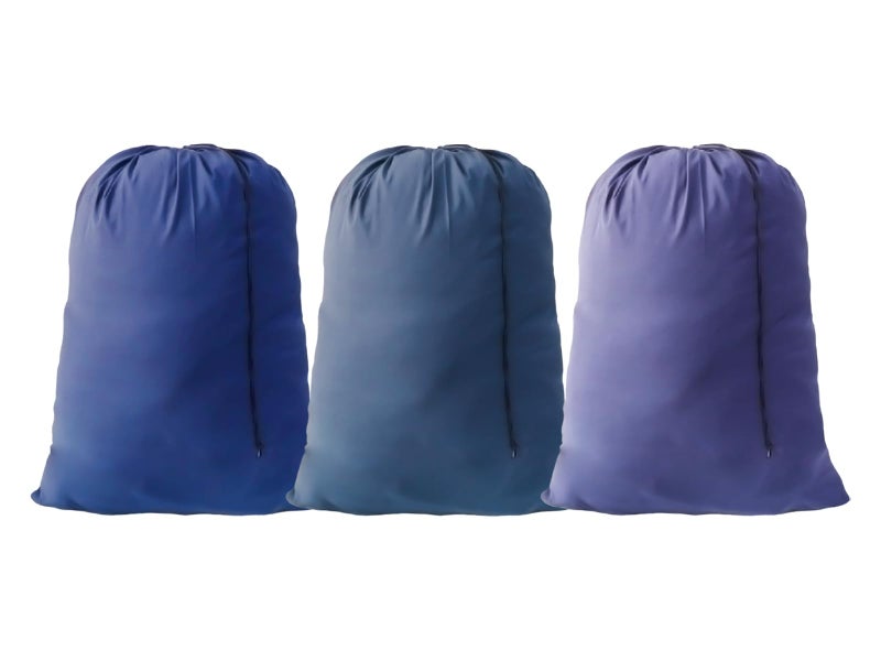 YETHAN Extra Large Laundry Bag 3 Pack Travel Laundry Bags Dirty Clothes Organizer with Drawstring Closure, 30"x40", for college, dorm and apartment (Blue) - Image 2